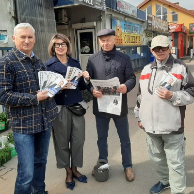 Akcja promocyjna Lewicy na ulicach Radomia